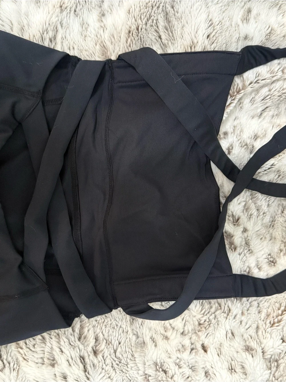Free People Black High-Waist One Piece (yoga pant material)